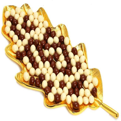

Ghasitaram Gifts Gold Leaf Nutties Platter Bars(225 g)