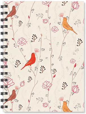 

100yellow A5 Notebook(Notebook | Bird Printed Note book | Designer Wire Bound Ruled Paper Sheets Personal and Office Stationary Notebooks Diary-Ideal for Kids, Multicolor)