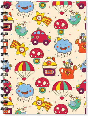 

100yellow A5 Notebook(Notebook | Printed Note book | Designer Wire Bound Ruled Paper Sheets Personal and Office Stationary Notebooks Diary-Ideal for Kids, Multicolor)