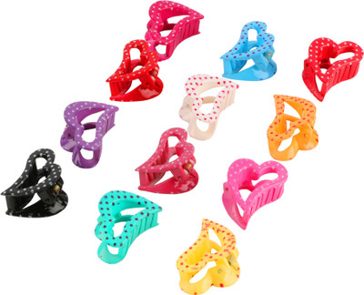 

WHIRLING BUTTERFLIES Pair Of 12 Stylish Hair Claw(Multicolor)