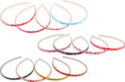

WHIRLING BUTTERFLIES Pack Of 12 Fancy Hair Band(Multicolor)