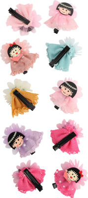 

WHIRLING BUTTERFLIES Pack Of 10 Stylish Hair Clip(Multicolor)