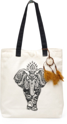 

The House of Tara Shoulder Bag(White, Black), Black;white