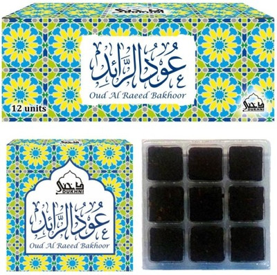 

Dukhni Oud Al Raeed Tray Bakhoor (9x12 Pcs) Celebration Pack Agarbattis(108 Units)