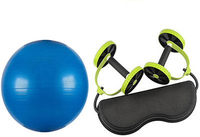 

Fitness Carnival Revoflex Xtreme Re-Strengthening Workout Gym Rope + Anti Burst Gym Ball With Foot Pump Combo Gym & Fitness Kit