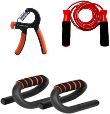 

L'AVENIR Hand Grip, Push Up Bar, Skipping Rope Gym & Fitness Kit