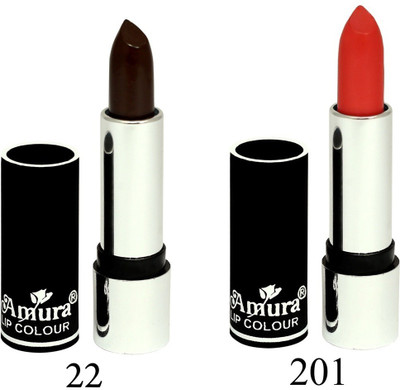 

Amura Black Beauty Lip Colour Set of 2(22201, 4.5 g)