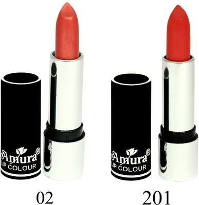 

Amura Black Beauty Lip Colour Set of 2(2201, 4.5 g)