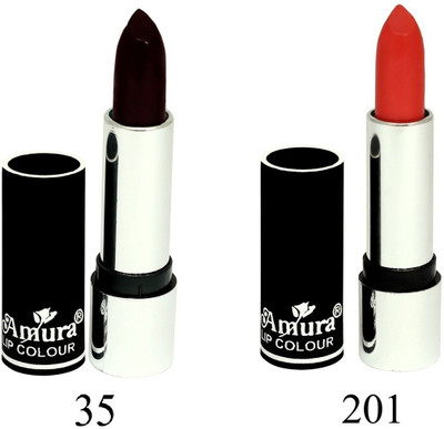

Amura Black Beauty Lip Colour Set of 2(35201, 4.5 g)