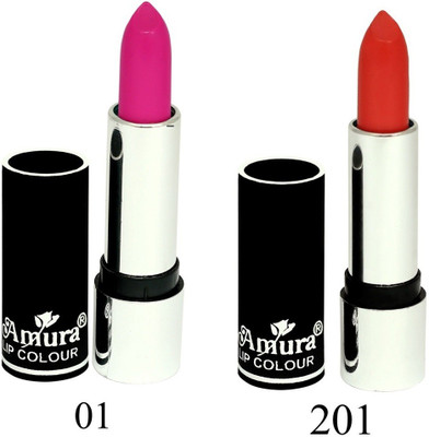 

Amura Black Beauty Lip Colour Set of 2(1201, 4.5 g)