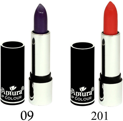 

Amura Black Beauty Lip Colour Set of 2(9201, 4.5 g)