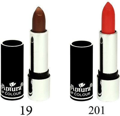 

Amura Black Beauty Lip Colour Set of 2(19201, 4.5 g)