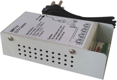 

bvslf 4 Channel SMPS for CCTV / Surveillance / Spy Camera, output 12 V DC, power supply adaptor for up to 4 CCTV cameras 12 Watts PSU(White)