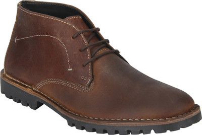 

Red Tape Men Leather Boots For Men(Brown