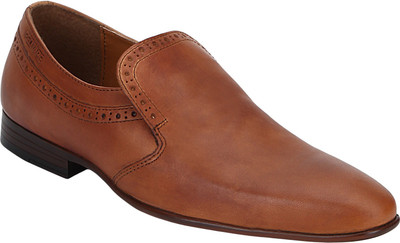 

Red Tape Men Leather Brogue Slip On For Men(Tan