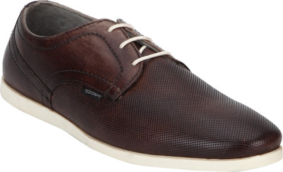 

Red Tape Men Leather Casuals For Men(Brown, White