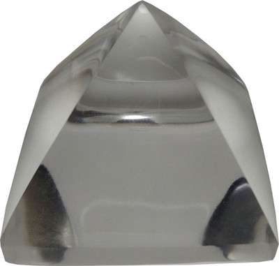 

Aldomin Clear Quartz Healing Crystal Pyramid (45 To 50 Gram) Decorative Showpiece - 3 cm(Crystal, Clear)