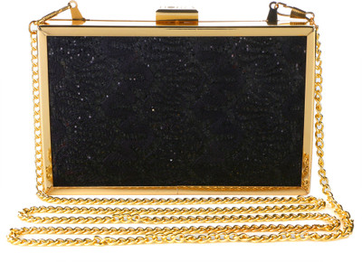 

Horra Women Evening/Party Black PU Sling Bag