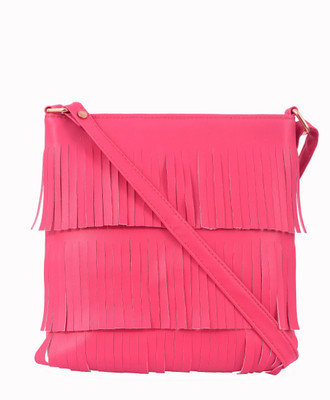 

STYLEFASHION Girls Casual Pink PU, Polyester Sling Bag
