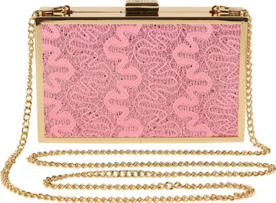 

Horra Party Pink, Gold Clutch, Gold;pink