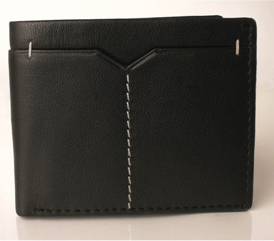 

PAVO FASHION Men Black Genuine Leather Wallet(5 Card Slots)