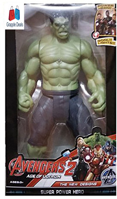 

GRAPPLE DEALS Avengers Strong Hulk Action Figure Toy For Kids.(Multicolor)
