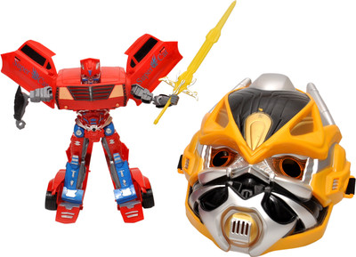 

Toyshine Latest Forth Generation Transformative Robot Toy With Face mask(Multicolor)