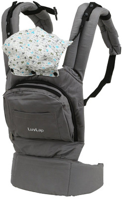 

LuvLap Elite Baby Carrier(Grey, Front Carry facing in)