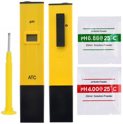 

BalRama PH Meter Water Tester LCD Display with Care Box Bath Thermometer(Yellow, Red)