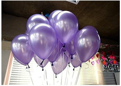 

TOYXE Solid 40218 " Metallic HD" Finish Balloon(Purple, Pack of 100)