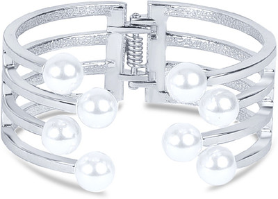 

Aaishwarya Alloy Pearl Gold-plated Cuff, Silver