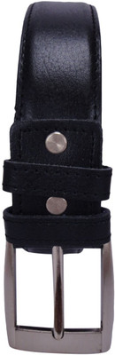 

REVO Men & Women Formal Black Genuine Leather Belt
