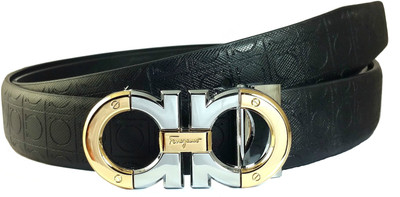 

Ammvi Creations Men Black Genuine Leather Belt