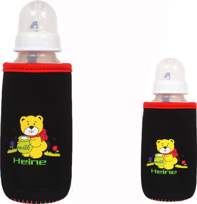 

Ole Baby Bottle cover infants feeding bottle cover,feeder cover feeder bag of 2 different Size upto 120 ml & 240 ml (4oz & 8oz)(Black
