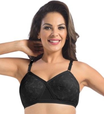 Sonari unique Women Full Coverage Non Padded Bra(Black)