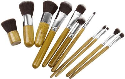 

Beauty Wand 11 Pcs Bamboo Makeup Brush Set With Carry Bag(Pack of 11)
