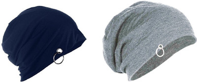 BNB Solid Beanie Cap(Pack of 2)