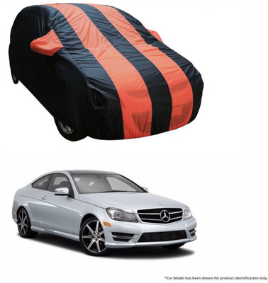 Flipkart SmartBuy Car Cover For Mercedes Benz C220 (With Mirror Pockets)(Orange, Blue)