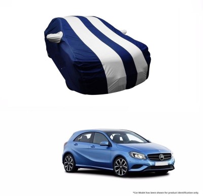 Flipkart SmartBuy Car Cover For Mercedes Benz A180 (With Mirror Pockets)(White, Blue)