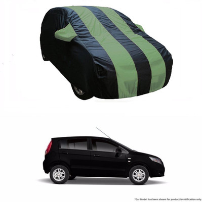 Flipkart SmartBuy Car Cover For Chevrolet Sail UVA (With Mirror Pockets)(Green, Blue)
