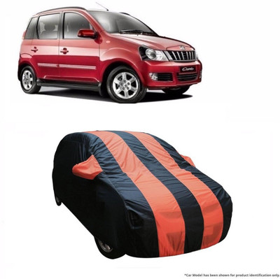 Flipkart SmartBuy Car Cover For Mahindra Quanto (With Mirror Pockets)(Orange, Blue)