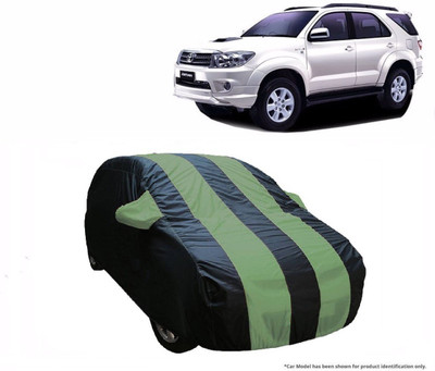 Flipkart SmartBuy Car Cover For Toyota Fortuner Old (With Mirror Pockets)(Green, Blue)