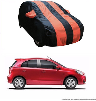 Flipkart SmartBuy Car Cover For Renault Pulse (With Mirror Pockets)(Orange, Blue)