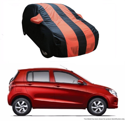 Flipkart SmartBuy Car Cover For Maruti Suzuki Celerio (With Mirror Pockets)(Orange, Blue)