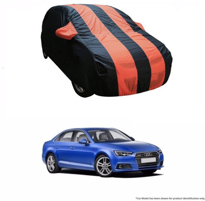 Flipkart SmartBuy Car Cover For Audi A4 (With Mirror Pockets)(Orange, Blue)