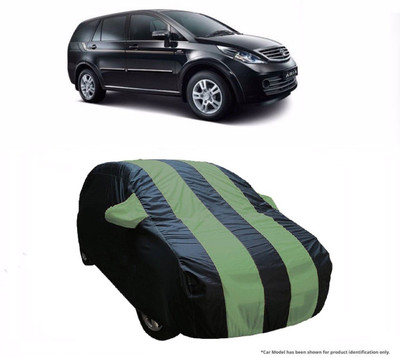 Flipkart SmartBuy Car Cover For Tata Aria (With Mirror Pockets)(Green, Blue)