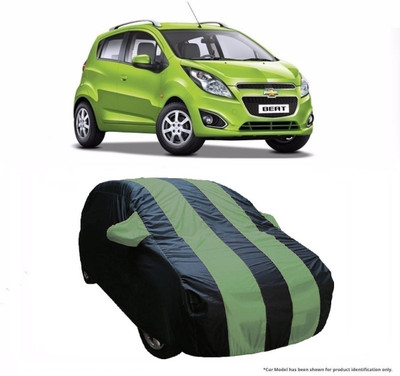 Flipkart SmartBuy Car Cover For Chevrolet Beat (With Mirror Pockets)(Green, Blue)
