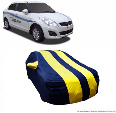 Flipkart SmartBuy Car Cover For Maruti Suzuki Swift Dzire (With Mirror Pockets)(Yellow, Blue)