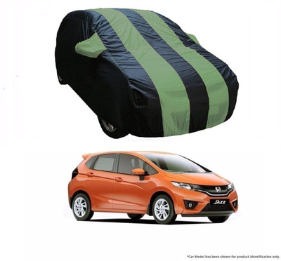 Flipkart SmartBuy Car Cover For Honda Jazz (With Mirror Pockets)(Green, Blue)