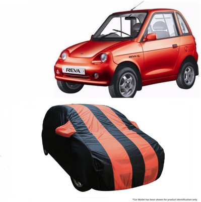 Flipkart SmartBuy Car Cover For Mahindra Reva (With Mirror Pockets)(Orange, Blue)